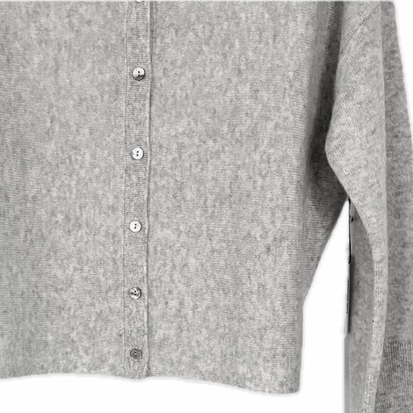 NEW Jason Wu Cashmere Collared Cardigan Sweater Gray Women's Size S - Picture 5 of 11